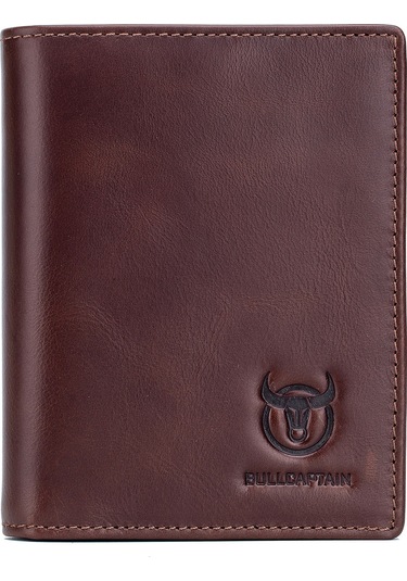 Hangfox Erkek Deri Cüzdan - 15 Kartlı, 2 Para Bölmeli, Anti-canıklama, Kalın Tip, Kahverengi 027 Modeli Çok Renkli