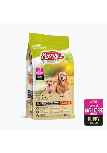 Energy Kuzu Etli Yavru Köpek Maması 15 KG