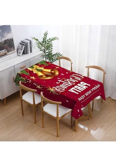 Fastbuy Yeni Yıl Amerikan Servisi Noel Tarzı L Şık Masa Örtüsü Diğer