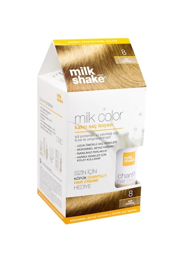 Milk Shake No:8 Açık Kumral Kalıcı Saç Boyası