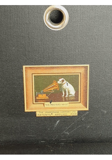 His Master's Voice Antika Çanta Gramofon 082