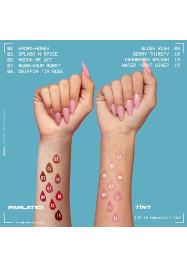 Nyx Lıp I.v. Vitamin İçeren Parlatıcı + Tint - 08 Drippin' In Ros 08