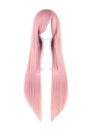Riota Uzun Karnaval Perukü, Cosplay İçin Anime, Pembe, 84 Cm 168041996 Pembe
