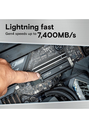 Crucial T500 CT2000T500SSD5 2 TB PCIe 7400/7000 MB/s Gen4 NVMe M.2 SSD