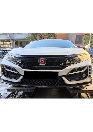 Honda Civic Fc5 Ön Lip Type R Uyumlu Plastik Mat Siyah 2016 - 2021