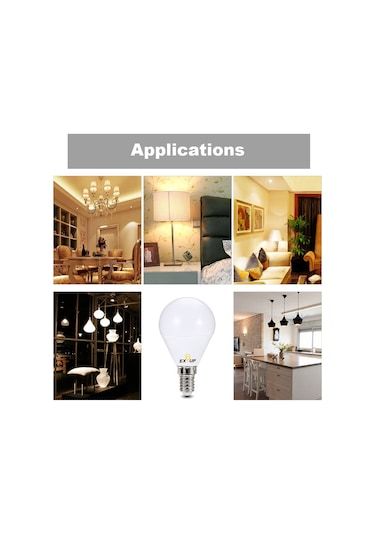 Kangvka E14 Tabanlı 7w Led Işık Kaynağı - 220-240v, 270 Derece Açısı, 5 Adet Beyaz İç Mekan Ampülü