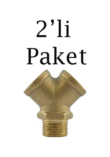 Brio Hava Hortum 2'li Çatal 1/2 2'li Paket