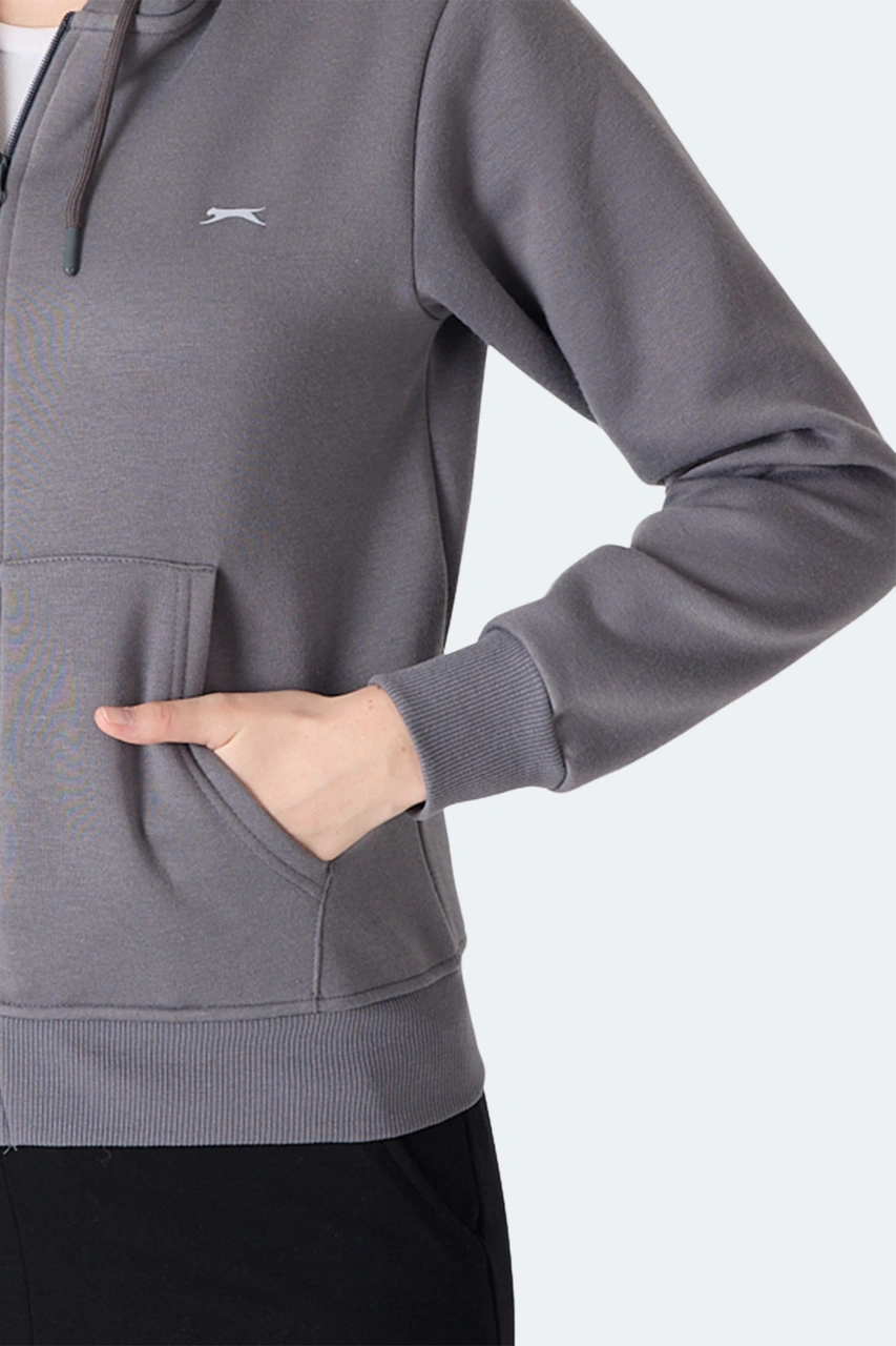 Slazenger Mılıo I Kadın Gri Sweatshirt Gri