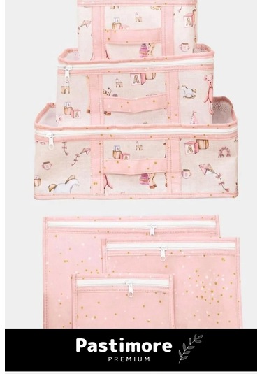 Baby 6'lı Seyahat Seti Anne Bebek Hastane Çıkışı Düzenleyici Hurcu Doğum Çantası Çok Renkli