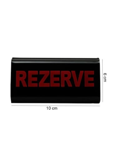 Rezerve Adisyonlu Siyah - Kırmızı