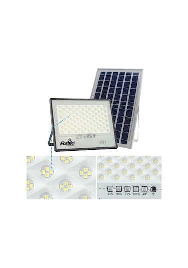 Forlife 300 Watt Güneş Enerjili Solar Projektör