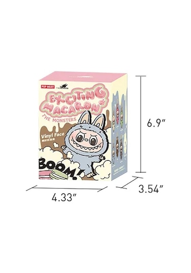 Labubu Ayakta Duran Peluş Anahtarlık Sürpriz Paket Exciting Macaron Karışık