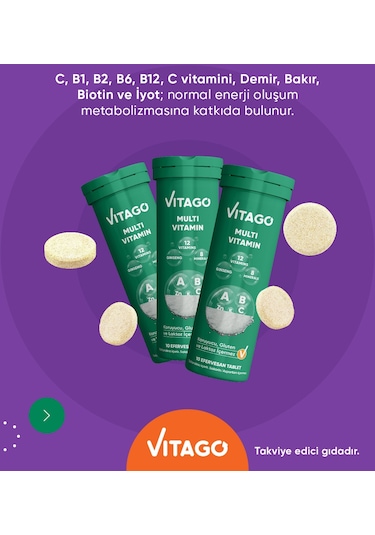 Vitago Multivitamin 3 x 10 Efersan Tablet