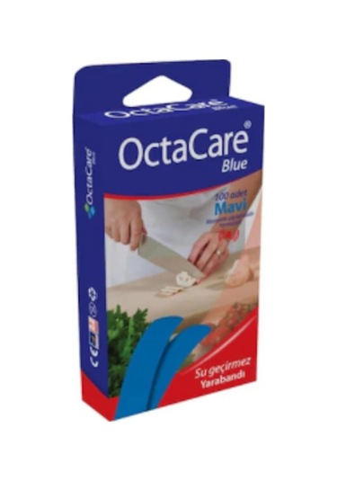 Octacare Manyetik Yara Bandı 100 Adet Mavi