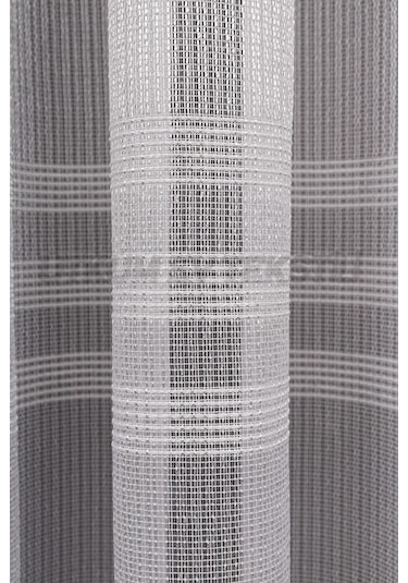 Bantlı 4 Sıra Keten Tül Perde Grz 2179