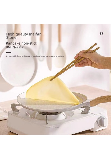 Youtek 20cm 6 İnç Bej Saçma Tencere - Yağsız, Teflonlu, Çok Amaçlı Profesyonel Pişirme Aleti Diğer