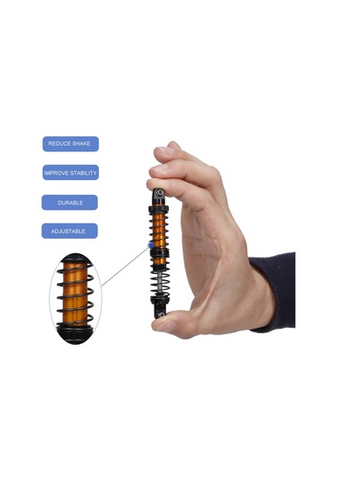Geeroyoo 4 Adet Ayarlanabilir 90mm Metal Rc Araç Amortisörü - Traxxas Trx-4, Scx10, D90, D110 İçin