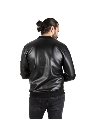 Deepsea Siyah Armalı Deri Kolej Mont 1820094 Siyah