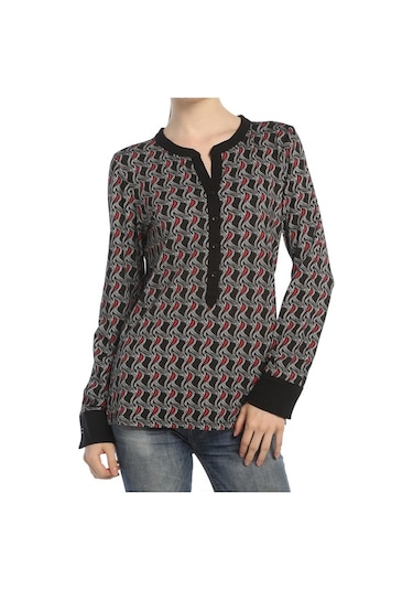 Bulalgiy Kadın Siyah Trend Baskılı Tshirt - Bga272470