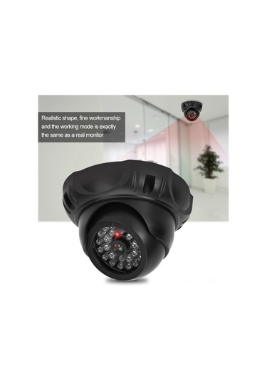 Yuntech01 Kırmızı Led'li Sahte Kameralar - Hırsızları Engelle, Güvenliği Artır - Ev/ofis/market Uygun Pil Dahil Değil