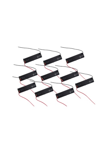 Tekli Pil Yuvası Pil Yatağı Pil Kutusu Aa Pil İçin 10 Adet