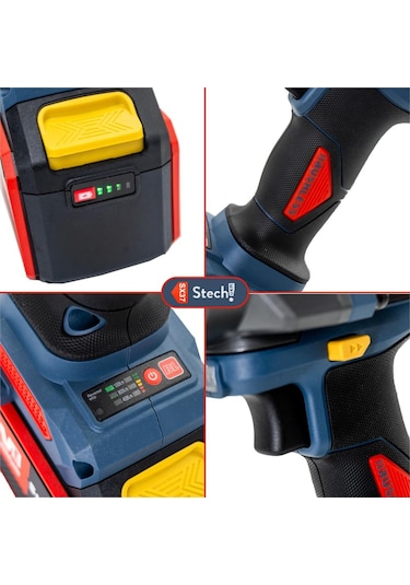 Stechend SX37-2 x 6.0 Darbeli Somun Sıkma 3/4" 1000Nm 20V 6.0Ah