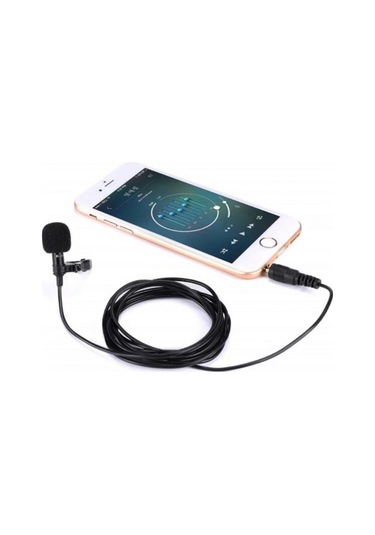3.5mm Jak 1.5 Metre Double Mikrofon - Siyah