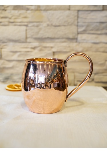 Bakır Kalaysız Tombul Kupa Parlak Renk