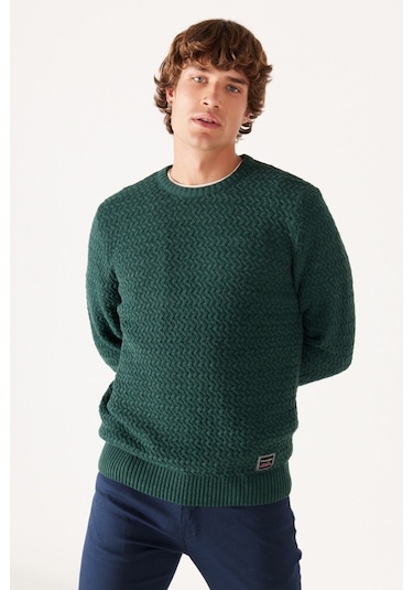 Wrangler Regular Fit Normal Kesim Bisiklet Yaka Yeşil Erkek Triko Kazak W232580300 Yeşil Wrangler Regular Fit Normal Kesim Bisiklet Yaka Yeşil Erkek Triko Kazak W232580300 Yeşil