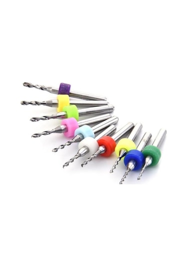 10 Parça 1.1 Mm 2.0 Mm Karbür Delme Mikro Matkap Ucu Tungsten