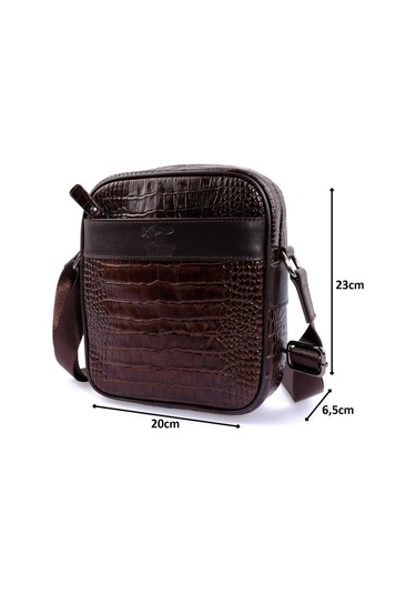 Kroko Postacı Çanta Hakiki Dana Derisi Kangaroo Kıngdom 8875-Ck