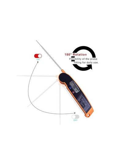 Mutfak İçin Termometre - Katlanabilir Dijital Gıda Termometresi
