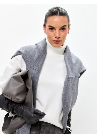 Sara Collection Yaka Detaylı Oversize Kazak 282340099