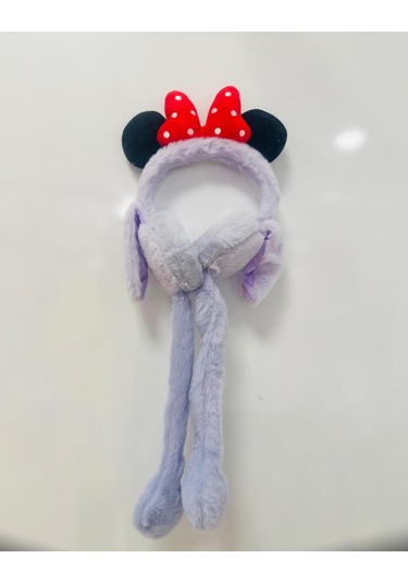 Gala Sesli Harektli Mıckey Mause Çocuk Peluş Kulaklık Lila