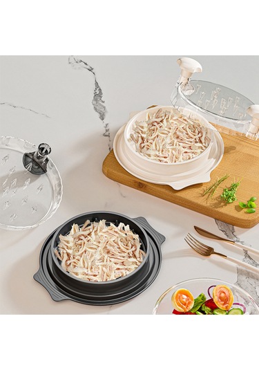 Geeksen Küçük Evcil Hayvan Yemekleri İçin Manuel Et Shredder - Sık Dişli Tasarım, Kolay Yıkama, Siyah Desteği İle Siyah