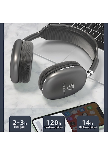 Earldom ET-BH102 Bluetooth 5.0 Kulak Üstü Kulaklık