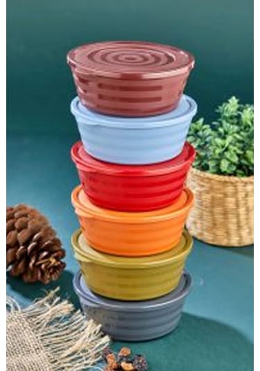 Harmony Kapaklı Yonca Kase 6'lı Royaleks-ht-003 Çok Renkli