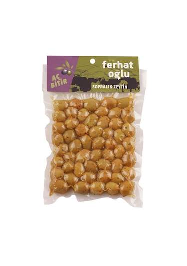 Yeşil Çizik Zeytin Baharatlı 200 G - Vakumlu Paket