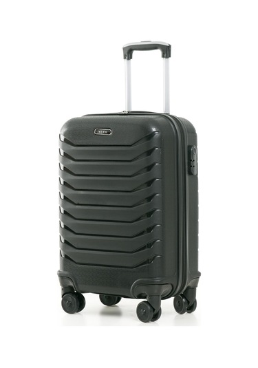 Yefa Pp Polipropilen Kırılmaz Kabin Küçük Boy Valiz Siyah