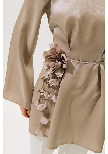 Çiçek Salkımlı Kemer Vizon Vizon