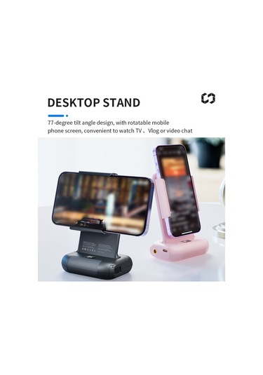 Wezone Rx01-b Yeşil Telefon Tutucu: Bluetooth Kumanda, 15w Kablosuz Şarj, Döner Stand, Batarya İle Fotoğraf Çekim Yardımcısı
