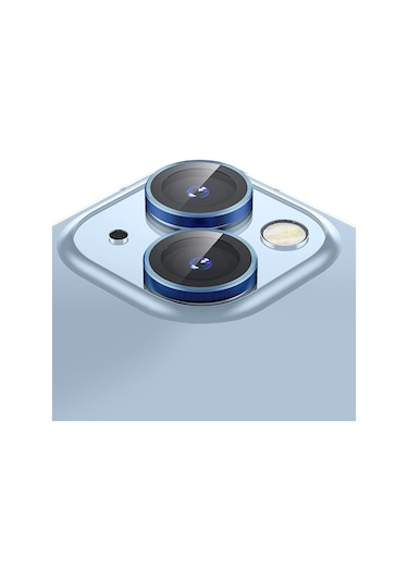 Buff Iphone Uyumlu 14 / 14 Plus Uyumlu Kamera Metal Lens Lacivert