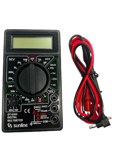 Sunline Dt-830d Dijital Multimetre Ölçü Aleti Avometre