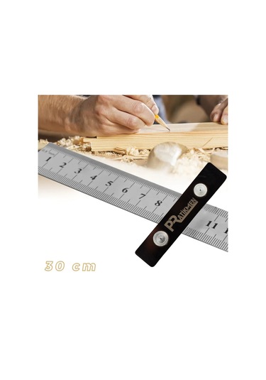 Hassas Ayarlanabilir Çizme, İşaretleme Ve Sabitleme Cetveli 30 Cm