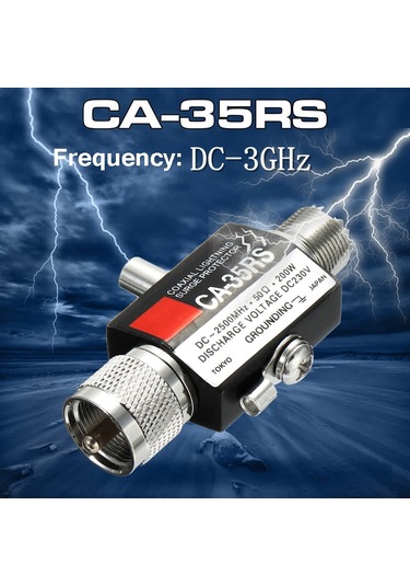 Sones Ca-35rs Pl259 So239 Telsiz Radyo Tekrarlayıcı Koaksiyel Yıldırım Anteni Aşırı Gerilim Koruyucu