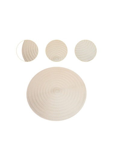 Suntek Yemek Masası Tezgah Masa Ayarı Için Yuvarlak Altın Altın