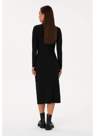U.s. Polo Assn. Kadın Siyah Elbise Örme 50313549-vr046 Siyah