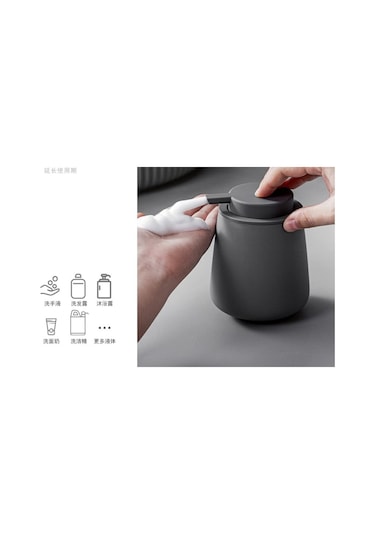 Köpük Dispenseri - 300ml Seramik Silikon Ovma Dispenseri Gri