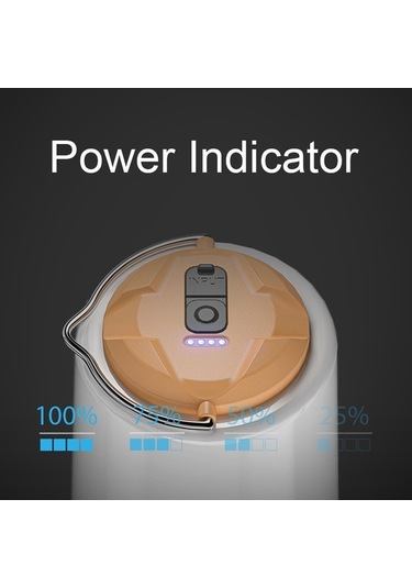 Dancemonkey Led Kamp Işığı Taşınabilir Kamp Feneri Su Geçirmez Çadır Lambası Usb Beyaz Beyaz