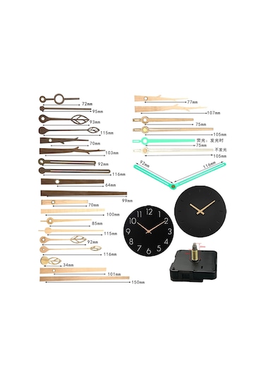 Homyl Duvar Saati Hareketleri Mekanizması Ceviz-yaprakları Ceviz Yaprakları Çok Renkli